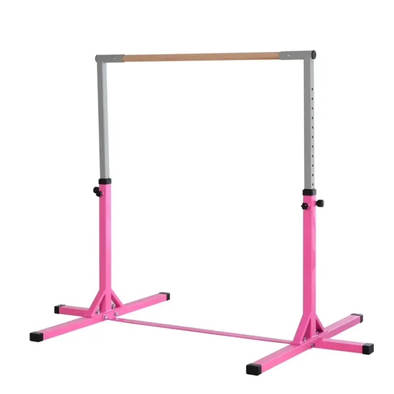 Kids' Height-Adjustable Gymnastics Kip Bar - Pink