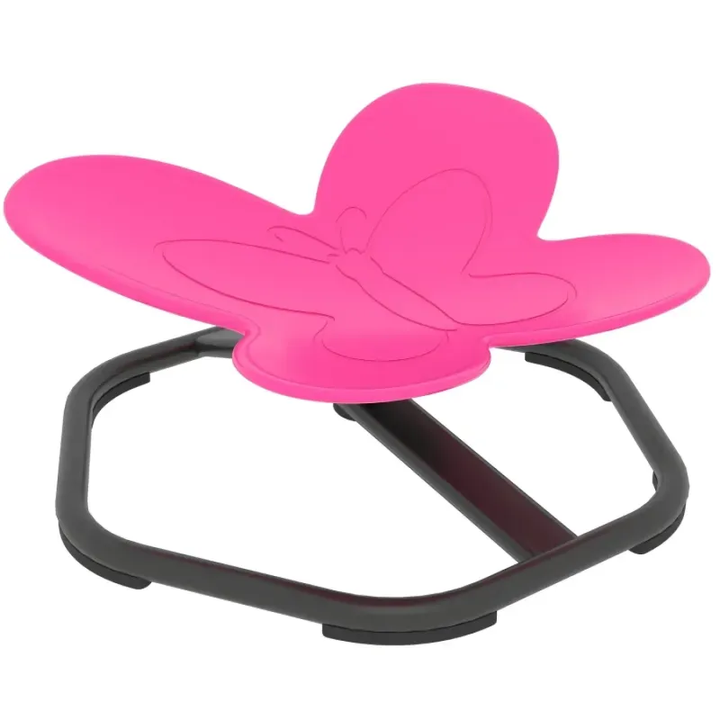 Children's Butterfly Sensory Spinning Chair – 360° Swivel Seat, Pink