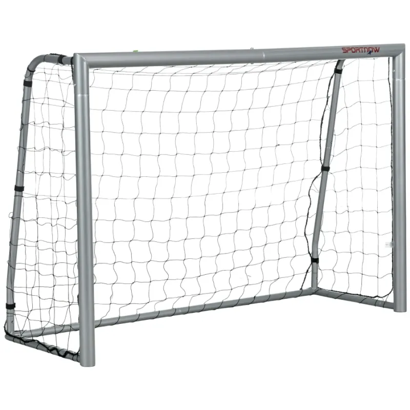 8ft x 5ft Metal Garden Football Goal with Net and Ground Stakes
