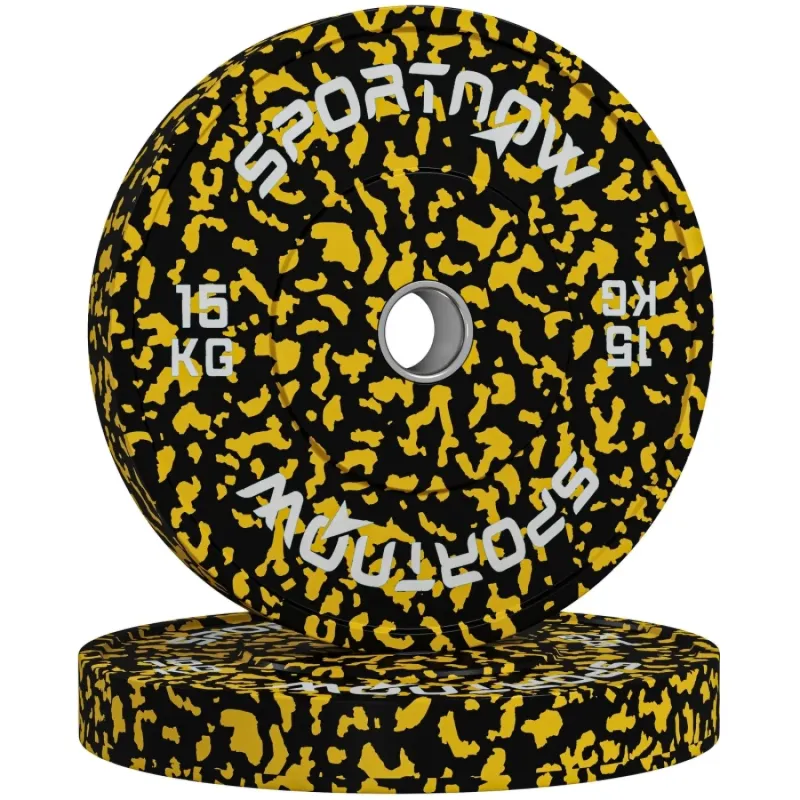 15kg Olympic Weight Plates (Pair) - Rubber Coated Weight Lifting Plates