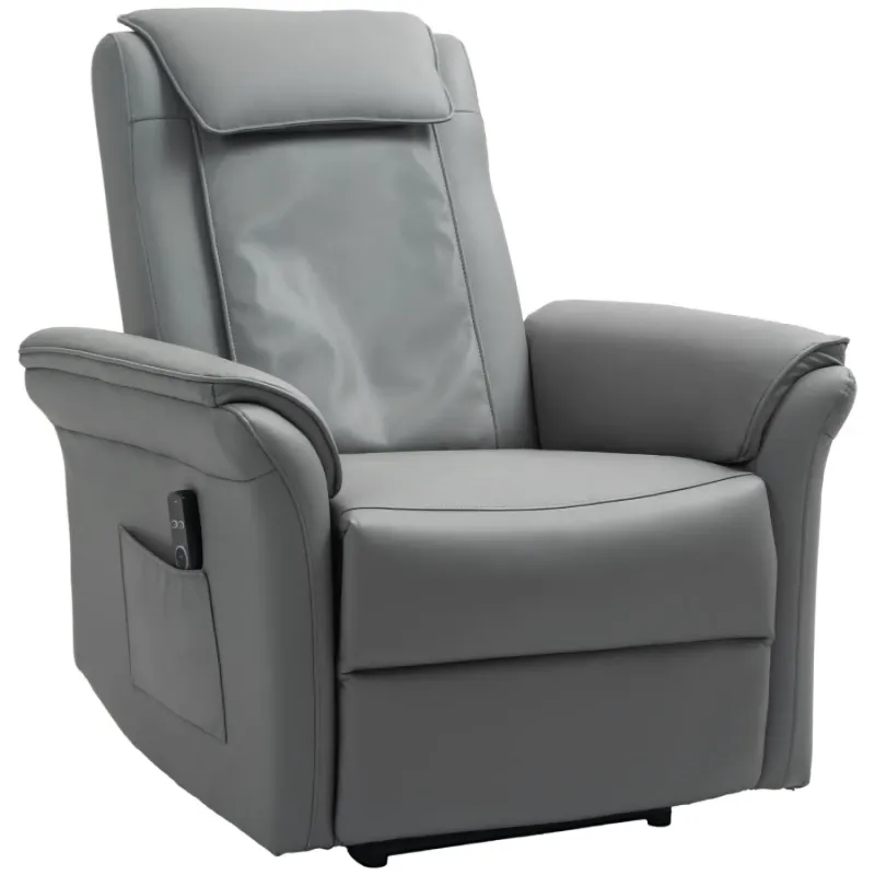 Electric Recliner Armchair with 3D Kneading Back Massage & USB Port