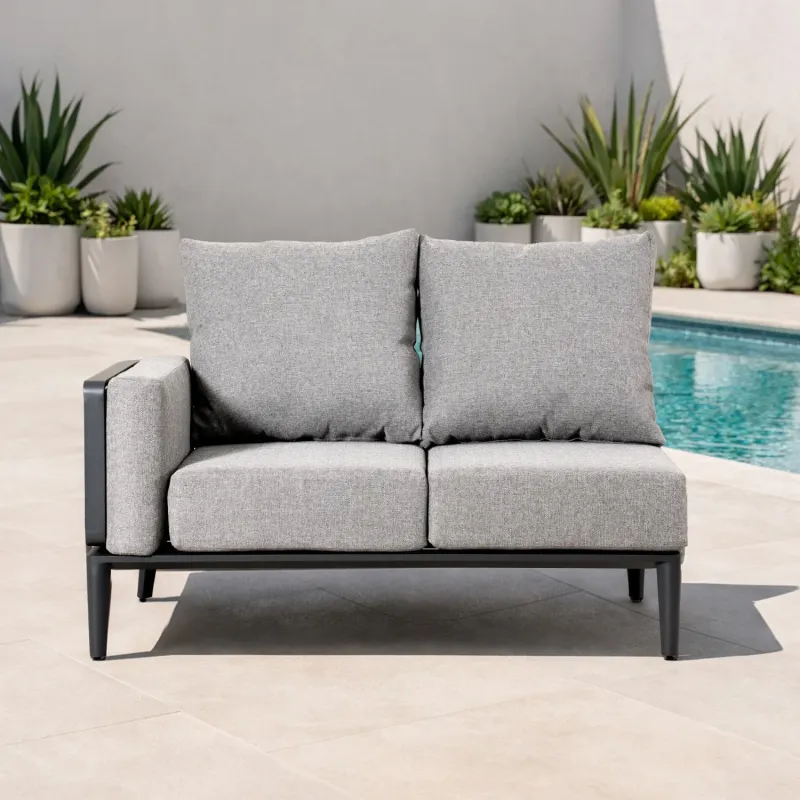 Aurel Aluminium Modular Outdoor Sofa - Left and Right Armrest Pair