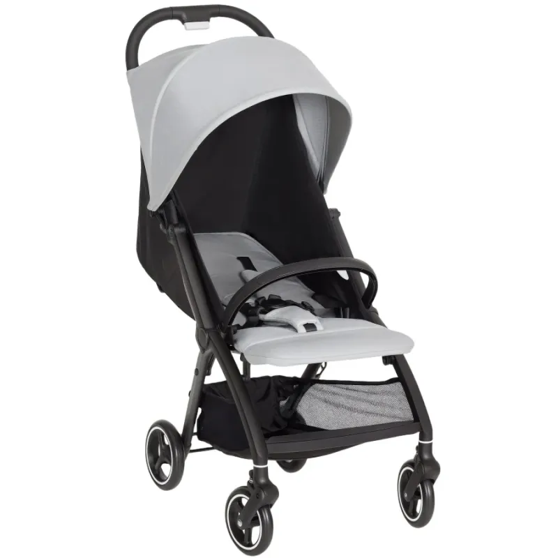 AIYAPLAY Lightweight Compact Travel Stroller with Multi-Position Recline - Light Grey