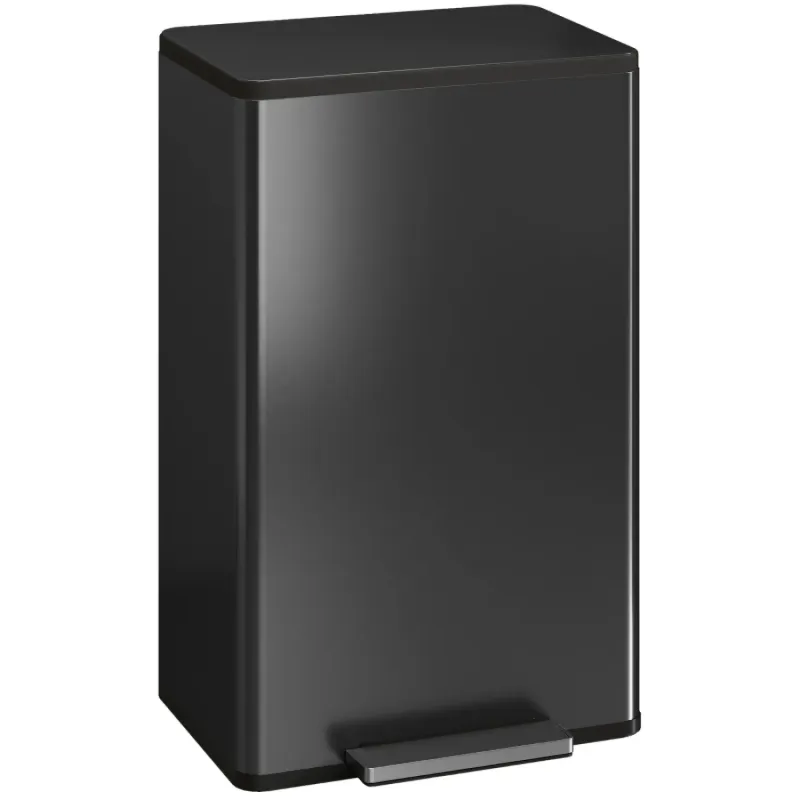  45L Kitchen Pedal Bin with Soft-Close Lid and Deodoriser