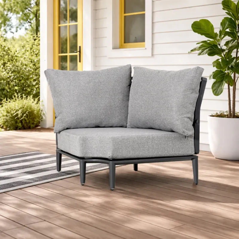 Aurel Aluminium Modular Outdoor Corner Sofa Module