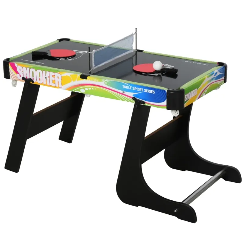  4-in-1 Folding Multi-Games Table with Football, Pool, Hockey & Table Tennis