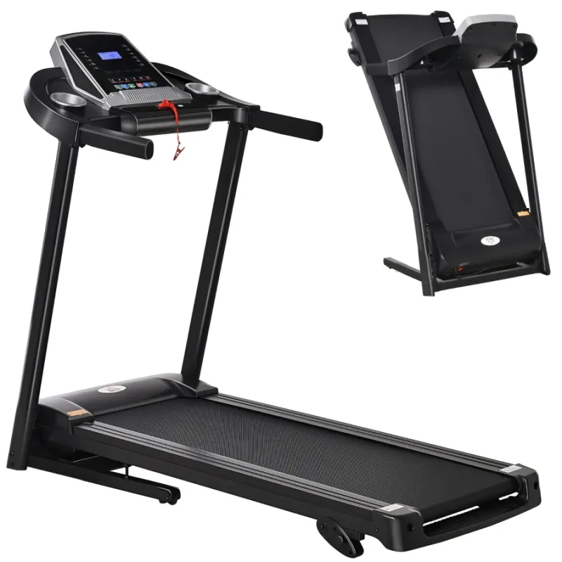 2.0HP Folding Electric Treadmill with 3-Level Manual Incline – 12.8km/h