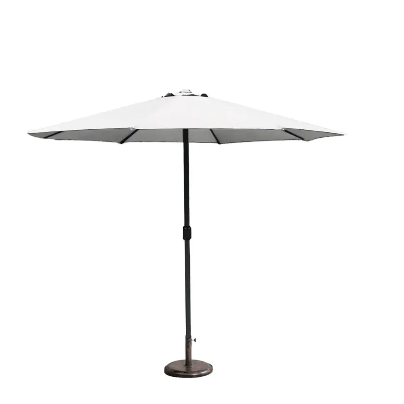 Straight Pole Garden Parasol with Crank Handle and PA Coated Canopy
