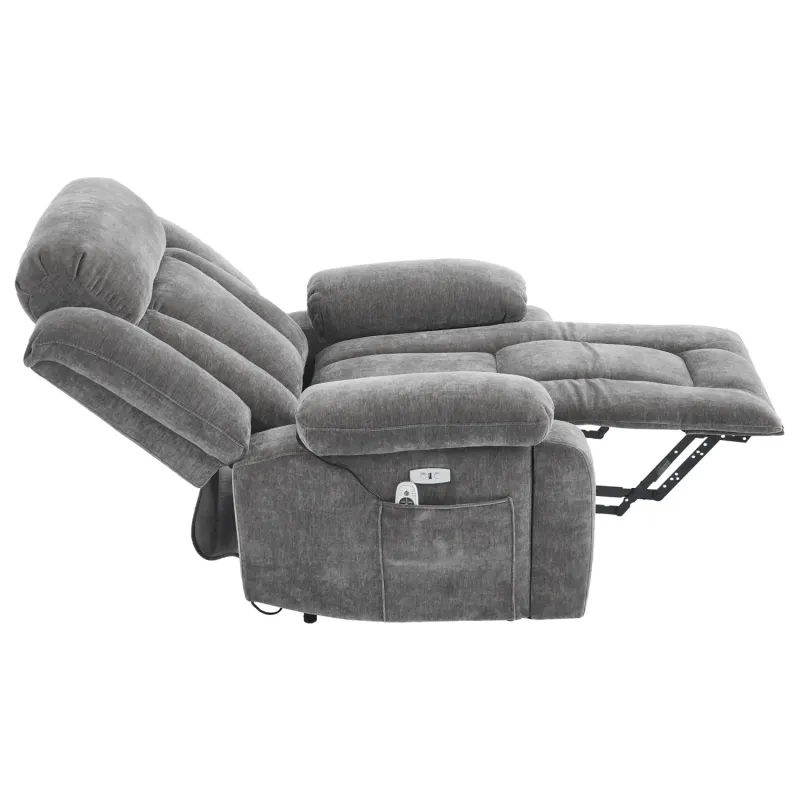 Electric Power Lift Recliner Chair with Massage, Heat and Cup Holders