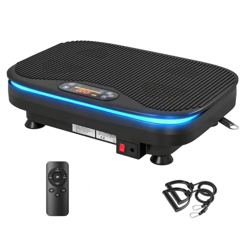 SPORTNOW Vibration Plate Exercise Machine with Bluetooth Speakers, 99 Speed Levels & LED Lights
