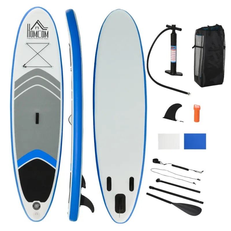 10ft Inflatable Stand Up Paddle Board Set with Adjustable Paddle, Pump and Backpack